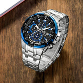 Casio Edifice Chronograph Blue-Black Dial Men's Watch